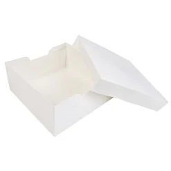 Taartdoos 35x35x15cm. Wit 3st