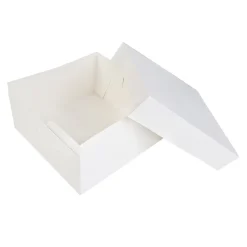 Taartdoos 30x30x15cm. Wit 3st