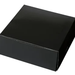 Taartdoos 21x21x5cm. Zwart 50st