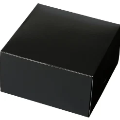 Taartdoos 15x15x8cm. Zwart 3st