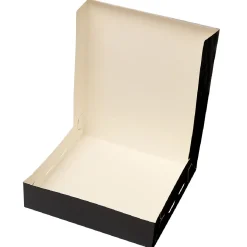 Taartdoos 19x19x8cm. Zwart 3st