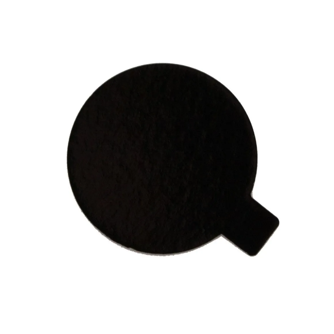 Taartkarton Fuchsia/Zwart met lip Ø8 cm per stuk