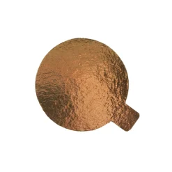 Taartkarton Goud/Zwart met lip Ø6 cm per stuk