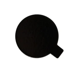 Taartkarton Goud/Zwart met lip Ø6 cm per stuk