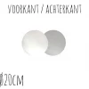 Taartonderzetter Wit / Zilver Ø20cm 10st.