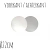 Taartonderzetter Wit / Zilver Ø22cm 10st.