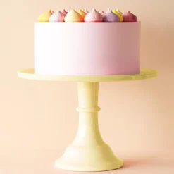 Taartplateau Geel Melamine Ø30x20m