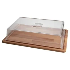 Taartplateau Rechthoek Hout met Kap