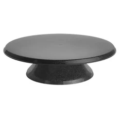Taartplateau Zwart Draaibaar Ø30x8cm
