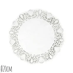 Taartrand Ø20cm Wit 250 stuks