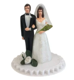 Taarttopper Bruidspaar Kunststof 13cm