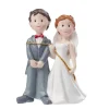 Taarttopper Bruidspaar met Touw Polystone 8cm