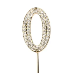 Taarttopper Diamant Goud #0 45mm**