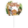Taarttopper Jungle Dieren Happy Birthday