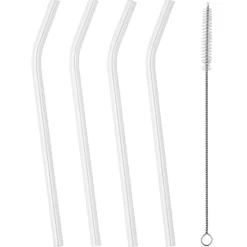 Tala Rietjes Glas met Borstel Set/4