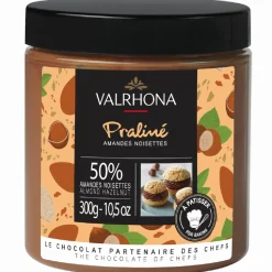 Valrhona Praliné Amandel/Hazelnoot 50% 300g