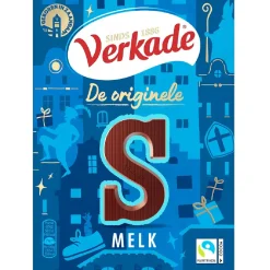 Verkade Chocoladeletter Melk -Letter S- 135g