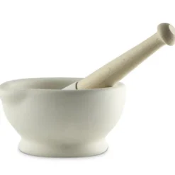 Vijzel met Stamper Porselein 284ml Ø13,5cm