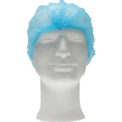 Wegwerpmuts Blauw 100st. 53cm.