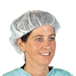 Wegwerpmuts Wit 100st. 53cm.