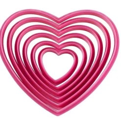 Wilton Hartjes Koekjesuitsteker Glad Set/6