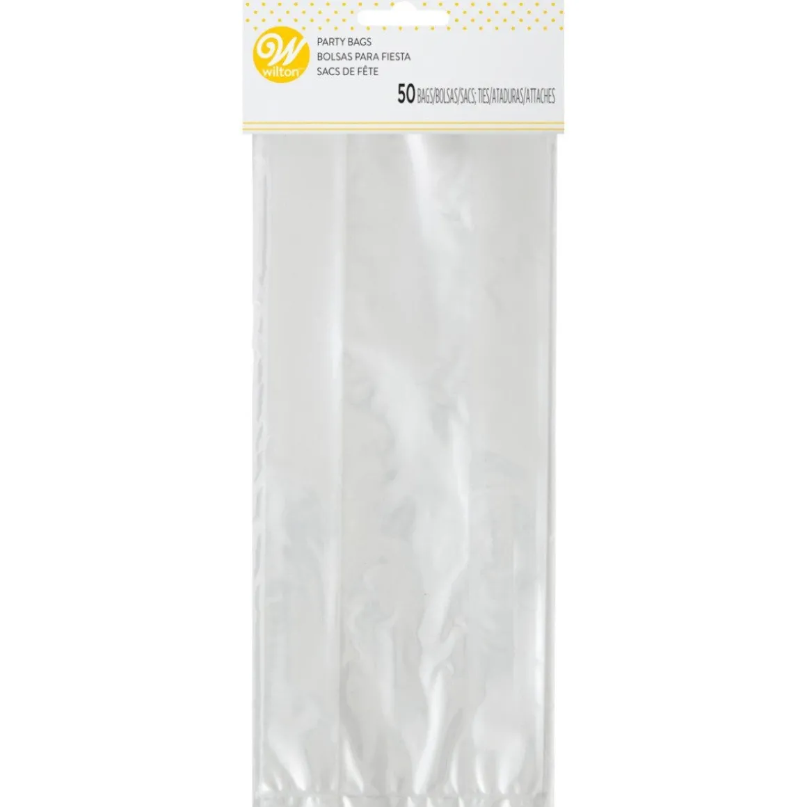 Wilton Traktatiezakjes Transparant 10x24cm 50st